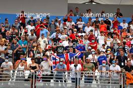 Circuit atmosphere - fans in the grandstand. 19.06.2021. Formula 1 World Championship, Rd 7, French Grand Prix, Paul Ricard, France, Qualifying Day.
