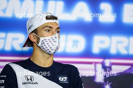 Pierre Gasly (FRA) AlphaTauri in the FIA Press Conference. 17.06.2021. Formula 1 World Championship, Rd 7, French Grand Prix, Paul Ricard, France, Preparation Day.