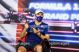 Nicholas Latifi (CDN) Williams Racing in the FIA Press Conference. 17.06.2021. Formula 1 World Championship, Rd 7, French Grand Prix, Paul Ricard, France, Preparation Day.