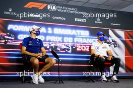 (L to R): Nicholas Latifi (CDN) Williams Racing and Mick Schumacher (GER) Haas F1 Team in the FIA Press Conference. 17.06.2021. Formula 1 World Championship, Rd 7, French Grand Prix, Paul Ricard, France, Preparation Day.