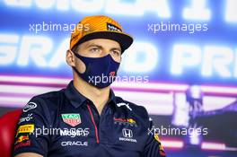 Max Verstappen (NLD) Red Bull Racing in the FIA Press Conference. 17.06.2021. Formula 1 World Championship, Rd 7, French Grand Prix, Paul Ricard, France, Preparation Day.