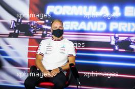Valtteri Bottas (FIN) Mercedes AMG F1 in the FIA Press Conference. 17.06.2021. Formula 1 World Championship, Rd 7, French Grand Prix, Paul Ricard, France, Preparation Day.