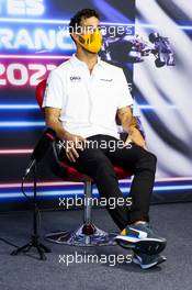 Daniel Ricciardo (AUS) McLaren in the FIA Press Conference. 17.06.2021. Formula 1 World Championship, Rd 7, French Grand Prix, Paul Ricard, France, Preparation Day.
