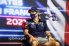 Sergio Perez (MEX) Red Bull Racing in the FIA Press Conference. 17.06.2021. Formula 1 World Championship, Rd 7, French Grand Prix, Paul Ricard, France, Preparation Day.