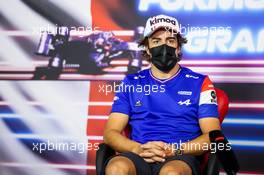 Fernando Alonso (ESP) Alpine F1 Team in the FIA Press Conference. 17.06.2021. Formula 1 World Championship, Rd 7, French Grand Prix, Paul Ricard, France, Preparation Day.