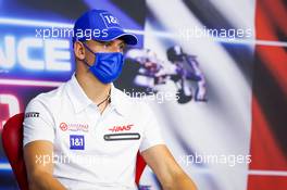 Mick Schumacher (GER) Haas F1 Team in the FIA Press Conference. 17.06.2021. Formula 1 World Championship, Rd 7, French Grand Prix, Paul Ricard, France, Preparation Day.