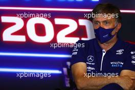 Jost Capito (GER) Williams Racing Chief Executive Officer in the FIA Press Conference. 16.07.2021. Formula 1 World Championship, Rd 10, British Grand Prix, Silverstone, England, Practice Day.