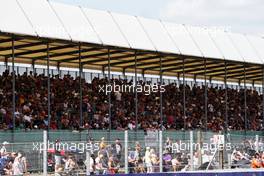 Circuit atmosphere - fans in the grandstand. 16.07.2021. Formula 1 World Championship, Rd 10, British Grand Prix, Silverstone, England, Practice Day.