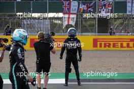Lewis Hamilton (GBR) Mercedes AMG F1 celebrates being fastest in qualifying. 16.07.2021. Formula 1 World Championship, Rd 10, British Grand Prix, Silverstone, England, Practice Day.