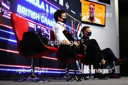 (L to R): Toto Wolff (GER) Mercedes AMG F1 Shareholder and Executive Director and Christian Horner (GBR) Red Bull Racing Team Principal in the FIA Press Conference. 16.07.2021. Formula 1 World Championship, Rd 10, British Grand Prix, Silverstone, England, Practice Day.