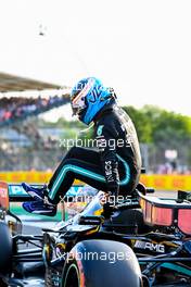 Valtteri Bottas (FIN) Mercedes AMG F1 W12 in qualifying parc ferme. 16.07.2021. Formula 1 World Championship, Rd 10, British Grand Prix, Silverstone, England, Practice Day.