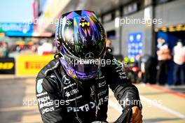 Lewis Hamilton (GBR) Mercedes AMG F1 in qualifying parc ferme. 16.07.2021. Formula 1 World Championship, Rd 10, British Grand Prix, Silverstone, England, Practice Day.