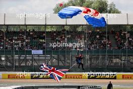 Circuit atmosphere - RAF Parachutists display. 16.07.2021. Formula 1 World Championship, Rd 10, British Grand Prix, Silverstone, England, Practice Day.