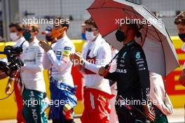 Lewis Hamilton (GBR) Mercedes AMG F1 on the grid. 18.07.2021. Formula 1 World Championship, Rd 10, British Grand Prix, Silverstone, England, Race Day.