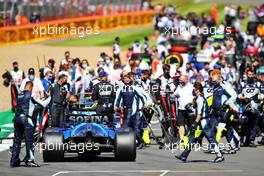 Nicholas Latifi (CDN) Williams Racing FW43B on the grid. 18.07.2021. Formula 1 World Championship, Rd 10, British Grand Prix, Silverstone, England, Race Day.