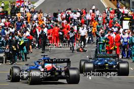 Fernando Alonso (ESP) Alpine F1 Team A521 on the grid. 18.07.2021. Formula 1 World Championship, Rd 10, British Grand Prix, Silverstone, England, Race Day.