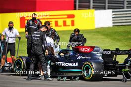 Lewis Hamilton (GBR) Mercedes AMG F1 W12 on the grid. 18.07.2021. Formula 1 World Championship, Rd 10, British Grand Prix, Silverstone, England, Race Day.