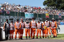 Track Marshalls. 18.07.2021. Formula 1 World Championship, Rd 10, British Grand Prix, Silverstone, England, Race Day.