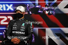 Valtteri Bottas (FIN) Mercedes AMG F1 in the post race FIA Press Conference. 18.07.2021. Formula 1 World Championship, Rd 10, British Grand Prix, Silverstone, England, Race Day.