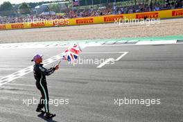 Race winner Lewis Hamilton (GBR) Mercedes AMG F1 celebrates at the end of the race. 18.07.2021. Formula 1 World Championship, Rd 10, British Grand Prix, Silverstone, England, Race Day.