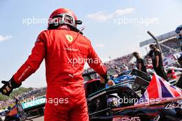 Second placed Charles Leclerc (MON) Ferrari congratulates race winner Lewis Hamilton (GBR) Mercedes AMG F1 W12 in parc ferme. 18.07.2021. Formula 1 World Championship, Rd 10, British Grand Prix, Silverstone, England, Race Day.