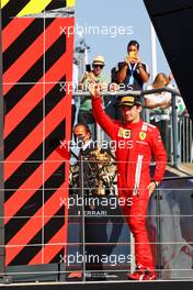 Charles Leclerc (MON) Ferrari on the podium. 18.07.2021. Formula 1 World Championship, Rd 10, British Grand Prix, Silverstone, England, Race Day.