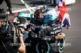 1st place Lewis Hamilton (GBR) Mercedes AMG F1 with Valtteri Bottas (FIN) Mercedes AMG F1. 18.07.2021. Formula 1 World Championship, Rd 10, British Grand Prix, Silverstone, England, Race Day.