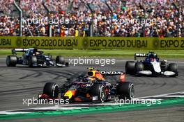 Sergio Perez (MEX) Red Bull Racing RB16B. 18.07.2021. Formula 1 World Championship, Rd 10, British Grand Prix, Silverstone, England, Race Day.