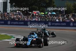 Fernando Alonso (ESP) Alpine F1 Team A521. 18.07.2021. Formula 1 World Championship, Rd 10, British Grand Prix, Silverstone, England, Race Day.