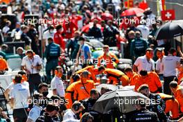 Teams in the pits while the race is stopped. 18.07.2021. Formula 1 World Championship, Rd 10, British Grand Prix, Silverstone, England, Race Day.