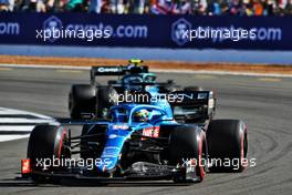 Fernando Alonso (ESP) Alpine F1 Team A521. 17.07.2021. Formula 1 World Championship, Rd 10, British Grand Prix, Silverstone, England, Qualifying Day.