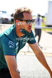 Sebastian Vettel (GER) Aston Martin F1 Team. 17.07.2021. Formula 1 World Championship, Rd 10, British Grand Prix, Silverstone, England, Qualifying Day.