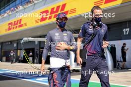 Sergio Perez (MEX) Red Bull Racing on the grid. 17.07.2021. Formula 1 World Championship, Rd 10, British Grand Prix, Silverstone, England, Qualifying Day.