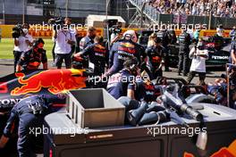 Max Verstappen (NLD) Red Bull Racing RB16B on the grid. 17.07.2021. Formula 1 World Championship, Rd 10, British Grand Prix, Silverstone, England, Qualifying Day.