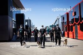Paddock atmosphere - police in the paddock. 17.07.2021. Formula 1 World Championship, Rd 10, British Grand Prix, Silverstone, England, Qualifying Day.