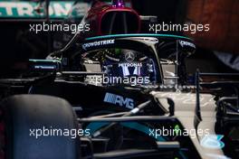 Lewis Hamilton (GBR) Mercedes AMG F1 W12 leaves the pits. 17.07.2021. Formula 1 World Championship, Rd 10, British Grand Prix, Silverstone, England, Qualifying Day.