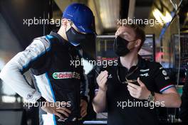 (L to R): Esteban Ocon (FRA) Alpine F1 Team with Josh Peckett (GBR) Alpine F1 Team Race Engineer. 17.07.2021. Formula 1 World Championship, Rd 10, British Grand Prix, Silverstone, England, Qualifying Day.