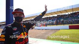 Max Verstappen (NLD) Red Bull Racing on the Sprint Victory Lap Truck. 17.07.2021. Formula 1 World Championship, Rd 10, British Grand Prix, Silverstone, England, Qualifying Day.