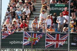 Fans and flags. 17.07.2021. Formula 1 World Championship, Rd 10, British Grand Prix, Silverstone, England, Qualifying Day.