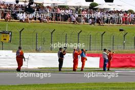 Circuit atmosphere - marshals. 18.07.2021. Formula 1 World Championship, Rd 10, British Grand Prix, Silverstone, England, Race Day.