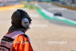 Circuit atmosphere - marshal. 18.07.2021. Formula 1 World Championship, Rd 10, British Grand Prix, Silverstone, England, Race Day.