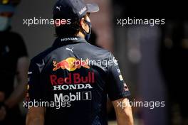 Sergio Perez (MEX) Red Bull Racing. 18.07.2021. Formula 1 World Championship, Rd 10, British Grand Prix, Silverstone, England, Race Day.