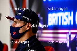 Max Verstappen (NLD) Red Bull Racing in the FIA Press Conference. 15.07.2021. Formula 1 World Championship, Rd 10, British Grand Prix, Silverstone, England, Preparation Day.