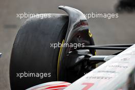 2022 Car Launch - front wheel detail. 15.07.2021. Formula 1 World Championship, Rd 10, British Grand Prix, Silverstone, England, Preparation Day.