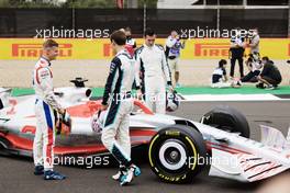 (L to R): Mick Schumacher (GER) Haas F1 Team and George Russell (GBR) Williams Racing - 2022 Car Launch. 15.07.2021. Formula 1 World Championship, Rd 10, British Grand Prix, Silverstone, England, Preparation Day.