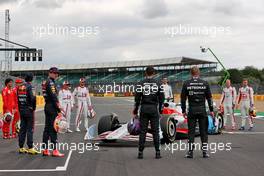 Drivers at the 2022 Car Launch. 15.07.2021. Formula 1 World Championship, Rd 10, British Grand Prix, Silverstone, England, Preparation Day.