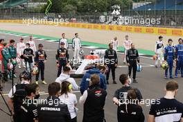 Drivers at the 2022 Car Launch. 15.07.2021. Formula 1 World Championship, Rd 10, British Grand Prix, Silverstone, England, Preparation Day.