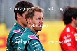 Sebastian Vettel (GER) Aston Martin F1 Team - 2022 Car Launch. 15.07.2021. Formula 1 World Championship, Rd 10, British Grand Prix, Silverstone, England, Preparation Day.