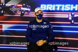 Nicholas Latifi (CDN) Williams Racing in the FIA Press Conference. 15.07.2021. Formula 1 World Championship, Rd 10, British Grand Prix, Silverstone, England, Preparation Day.