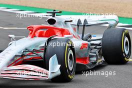 2022 Car Launch - front wheel detail. 15.07.2021. Formula 1 World Championship, Rd 10, British Grand Prix, Silverstone, England, Preparation Day.